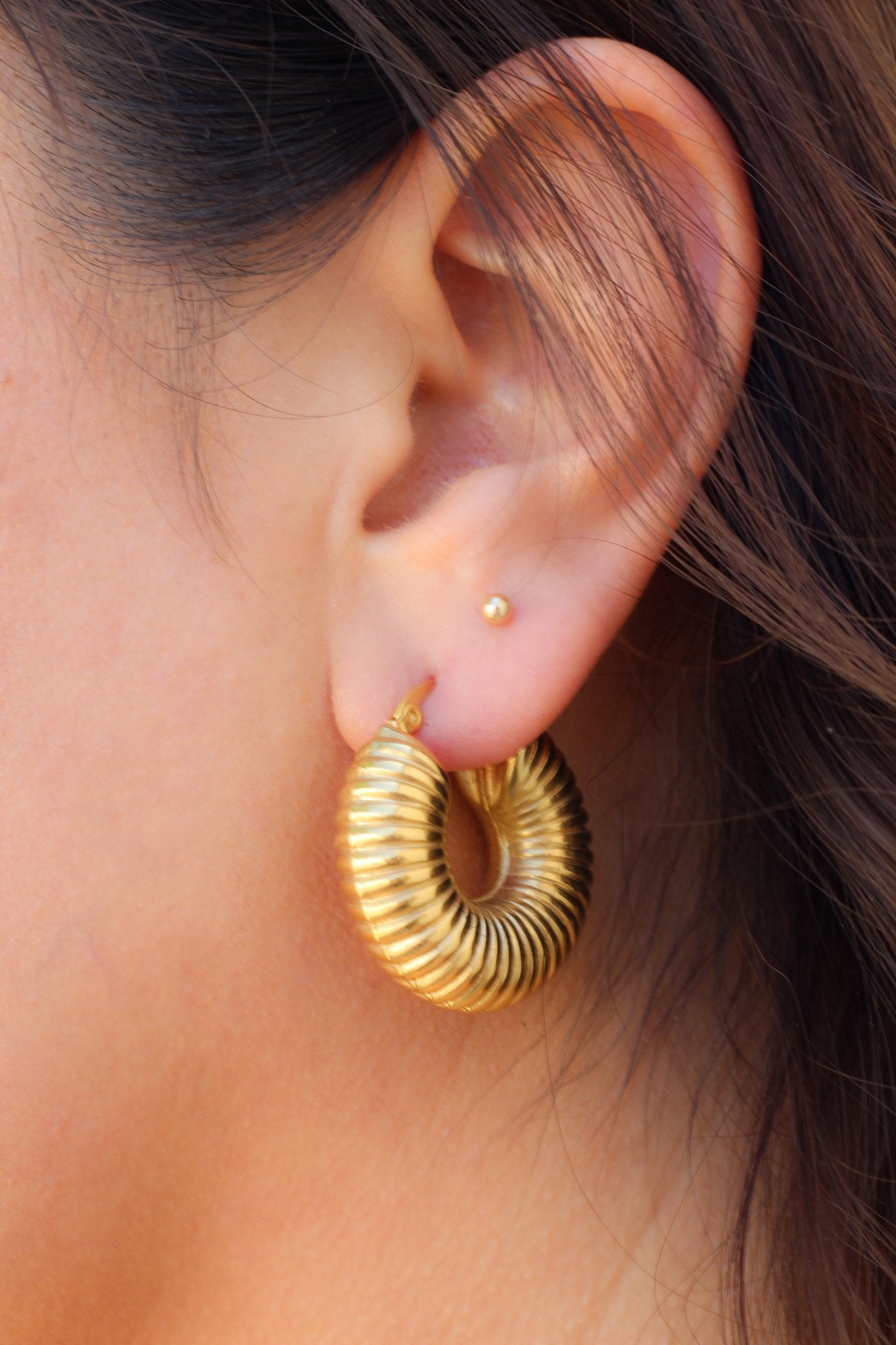 The Chunky Hoops - ORANJOEarrings